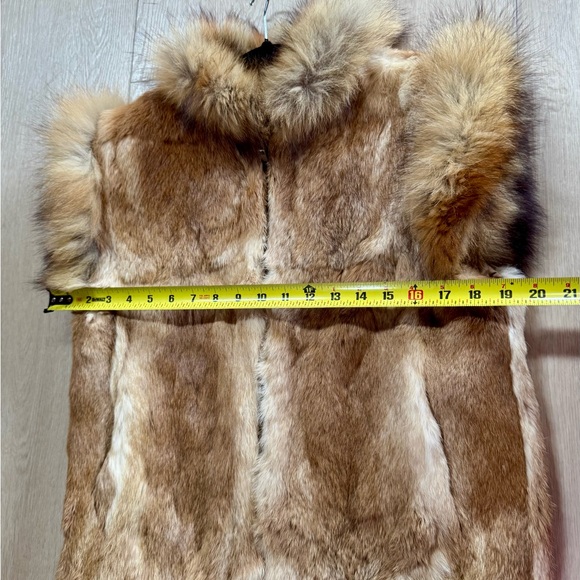 Vintage Neiman Marcus Rabbit and Fox Fur Satin Lined Vest - Picture 7 of 10